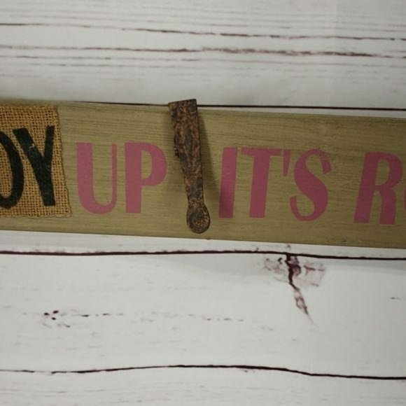 Cowboy Up! Its Rodeo Time! Wooden Country Sign - Picture 3 of 4